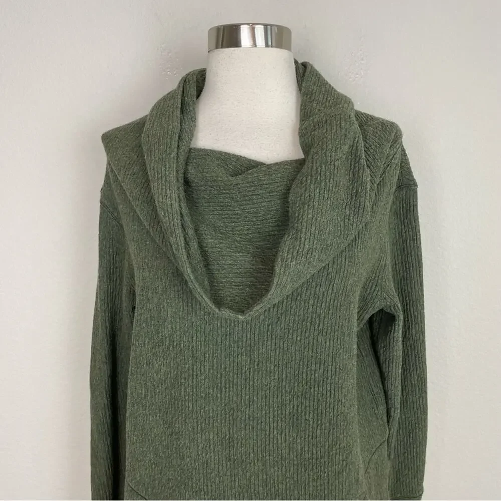 Lululemon Olive Along the Way Cowl neck Dress Small